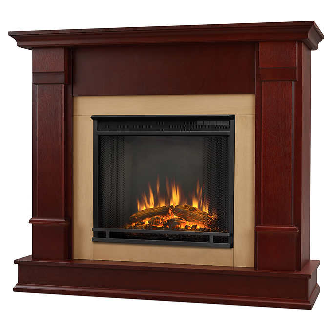 Real Flame Silverton Dark Mahogany Mantel Electric Fireplace