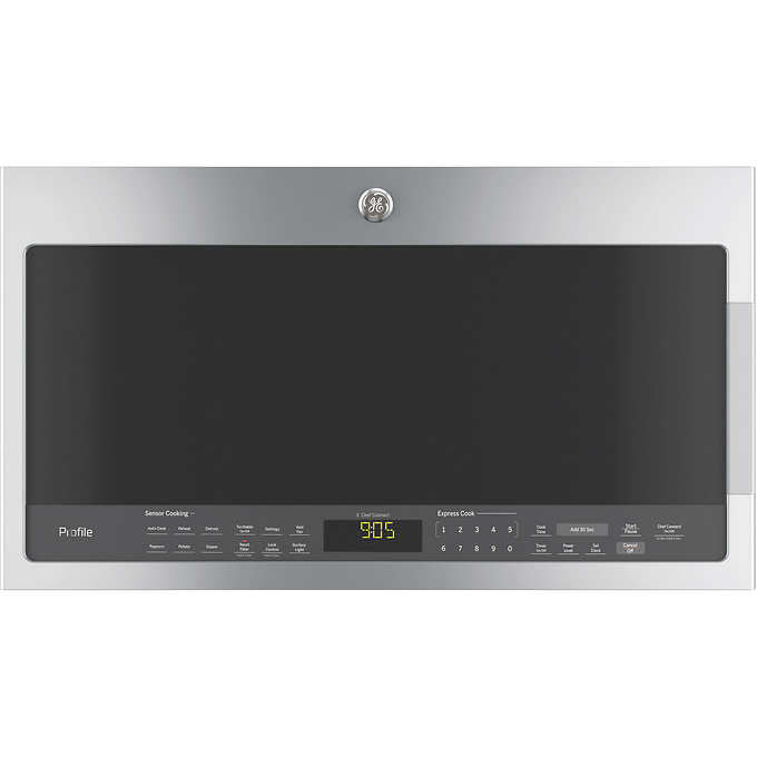 GE Profile 2.1 cu. ft. Stainless Steel SpaceMaker Over the Range Microwave - 400 CFM