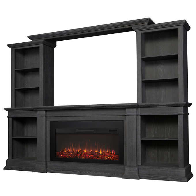 Real Flame Monte Vista Electric Media Fireplace - Grey
