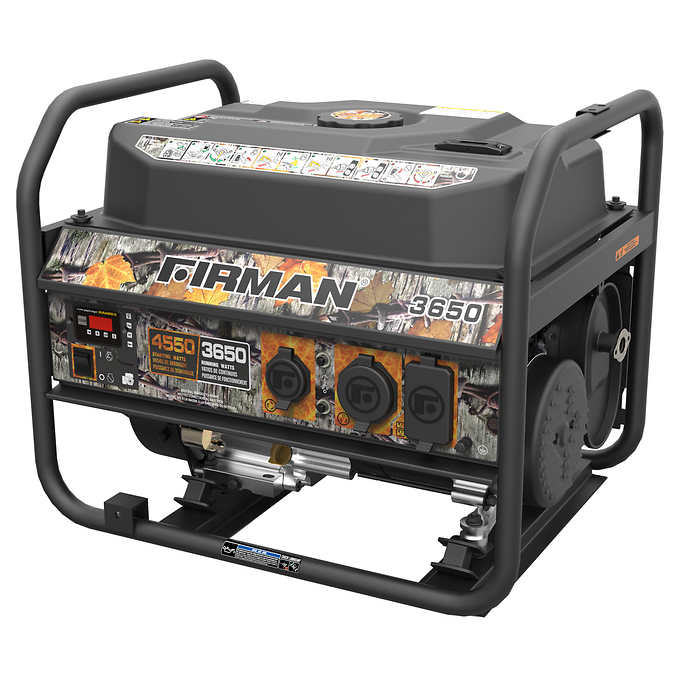 Firman P03609 4,550 W Gas Powered Portable Generator in Camo