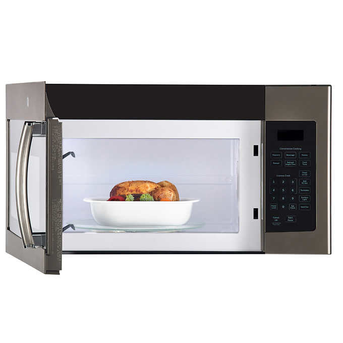 GE Slate 1.6 cu.ft 300 CFM Over the Range Microwave with SmartControl System