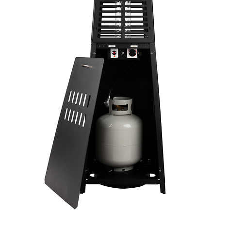 Paramount Stealth Black Industrial Look Flame Heater PH-F-126