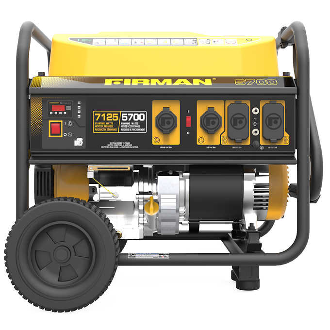 Firman 7,125 W Peak Recoil Start Gas Portable Generator
