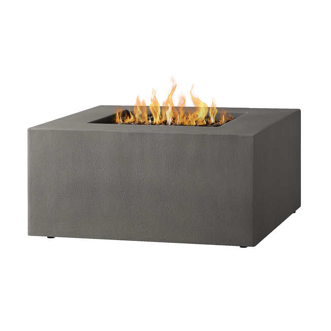 Real Flame Estes Square Natural Gas Fire Table