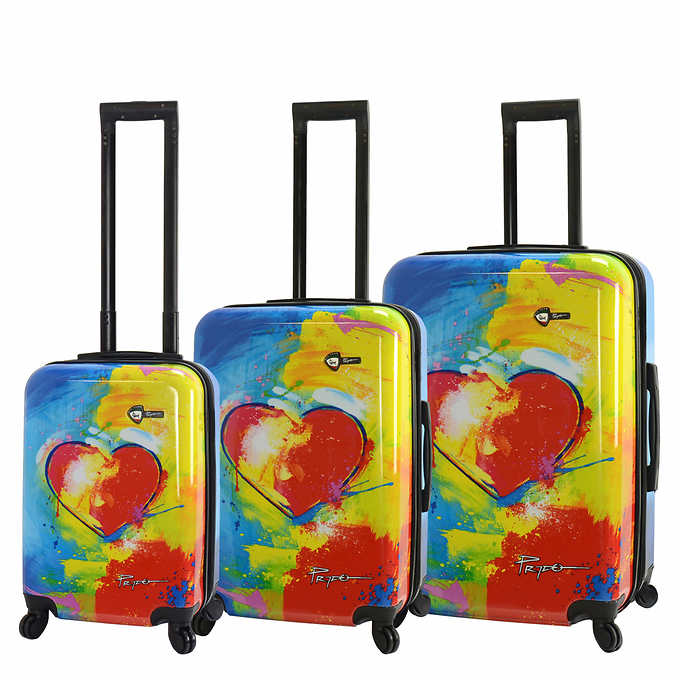 Mia Toro Prado 3-piece Luggage Set, Prado in Love