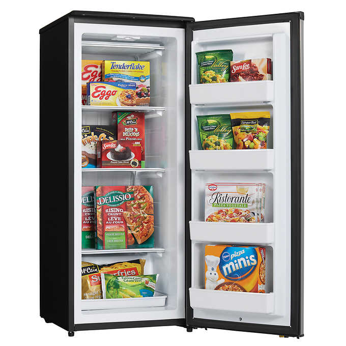 Danby Designer 8.5 cu. ft. Upright Freezer with Stainless Steel Look