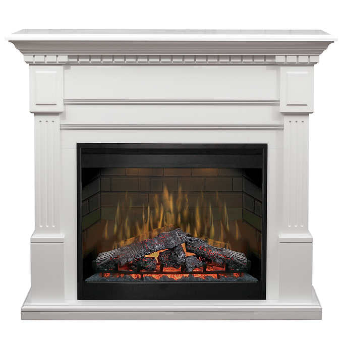 Dimplex Essex White Electric Fireplace Mantel