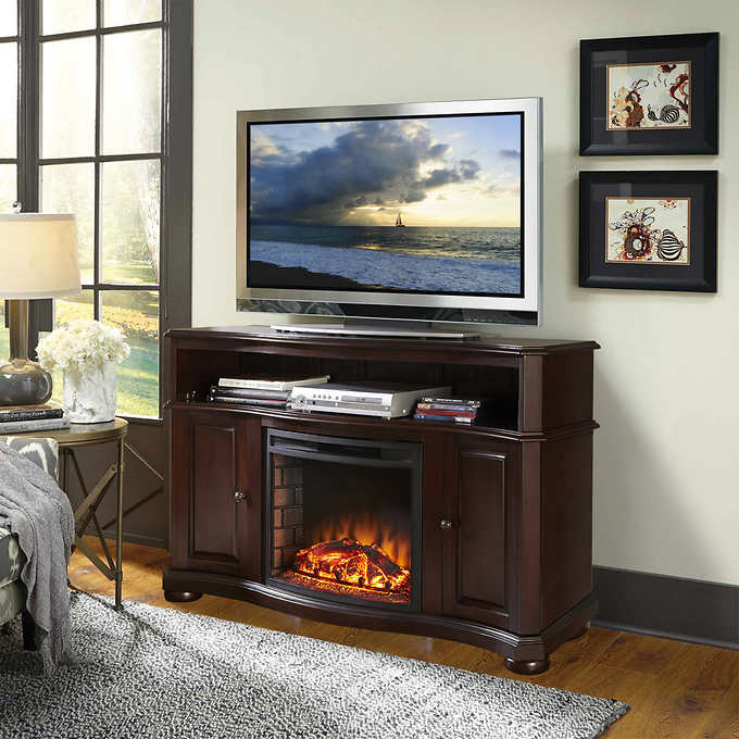 Pleasant Hearth Merrill Electric Fireplace and Media Console
