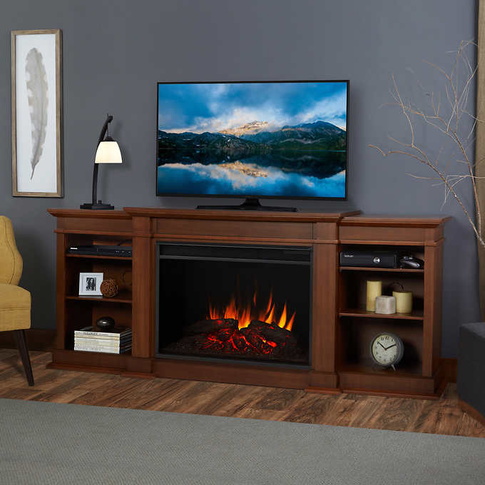 Real Flame Eliot Grand Media Console Fireplace