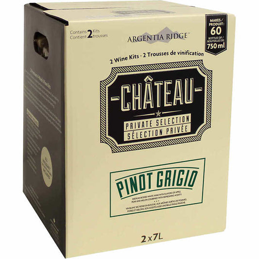 Argentia Ridge Chateau Private Selection Pinot Grigio White Wine Kit