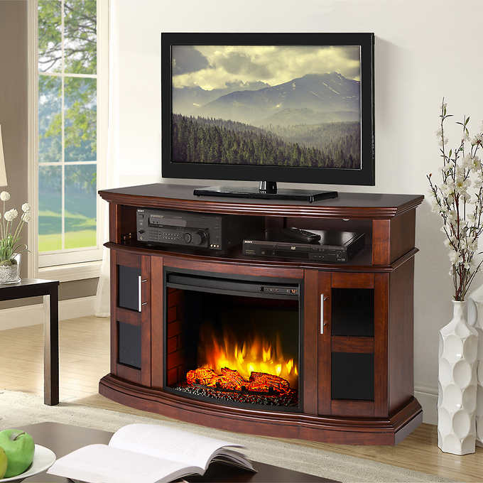 Pleasant Hearth Rochester Electric Fireplace & Media Console