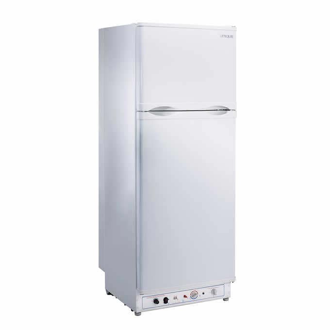 Unique 9.7 cu.ft Propane Refrigerator with CO Alarming Device with Safety Shut-off